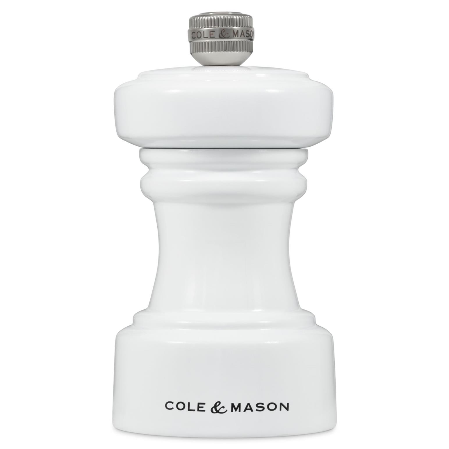 Cole & Mason Hoxton White Gloss Pepper Mill 104mm